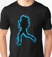 Silhouette fit lightblue and black silhouette Unisex T-Shirt