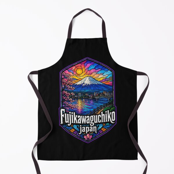 Item preview, Fujikawaguchiko Mount Fuji Japan Travel Stained Glass Art designed and sold by TomFrontierArt.