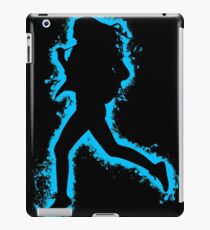 Silhouette fit lightblue and black silhouette iPad Case/Skin