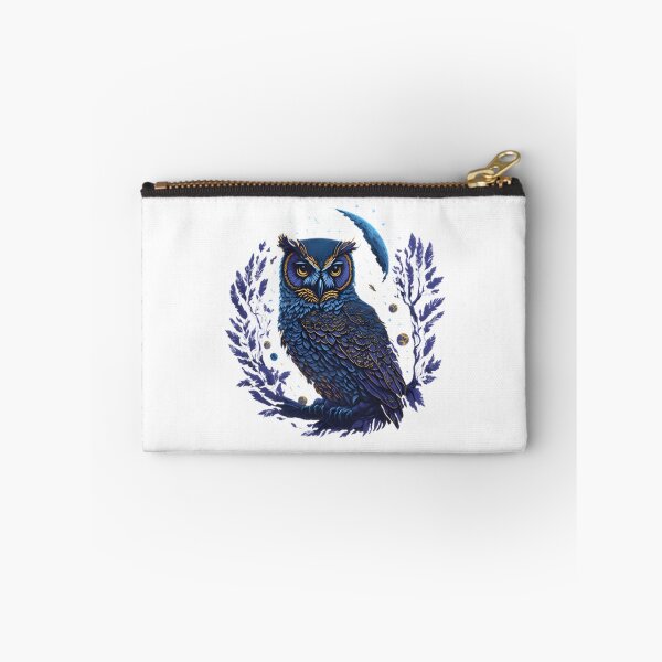Item preview, Nocturnal Bird Under Lunar Glow - Night Owl Art | ⭐⭐⭐⭐⭐ designed and sold by Rafaella Bressan.