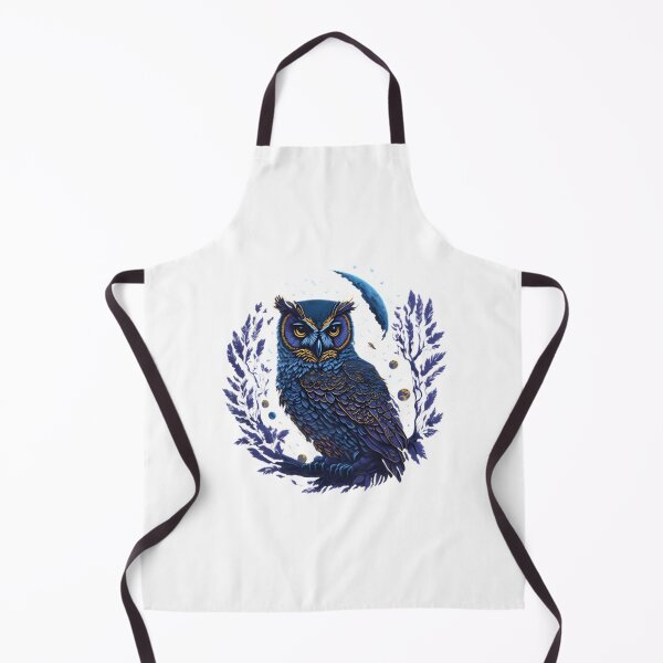 Item preview, Nocturnal Bird Under Lunar Glow - Night Owl Art | ⭐⭐⭐⭐⭐ designed and sold by Rafaella Bressan.