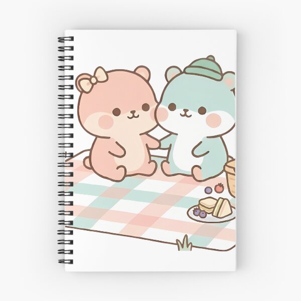 Item preview, Kawaii Cute Bears Cozy Picnic Date designed and sold by Cuddly-Critters.