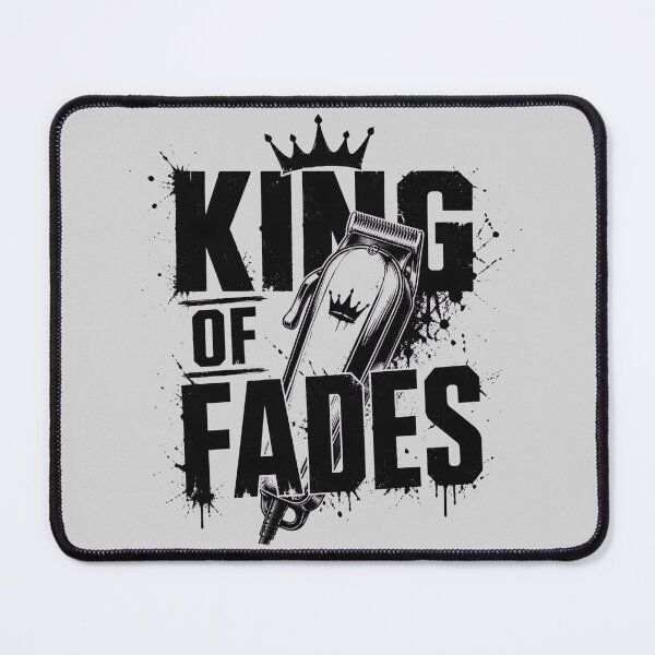 Item preview, King Of Fades Crown Barber Clipper Typography designed and sold by Barber MD Culture.