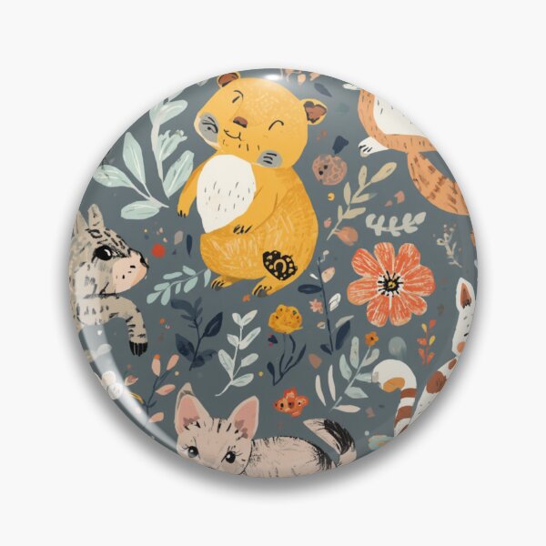 Item preview, Cute Woodland Animals Whimsical Forest Floral Pattern designed and sold by My Gluten Free Life UK.