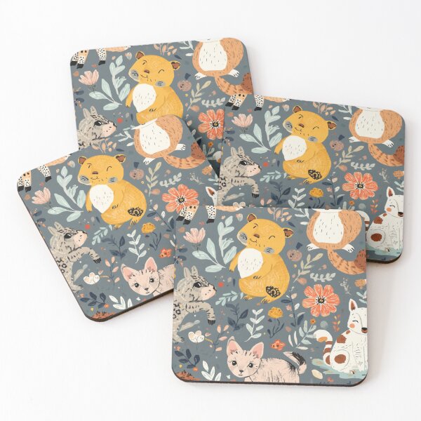 Item preview, Cute Woodland Animals Whimsical Forest Floral Pattern designed and sold by My Gluten Free Life UK.