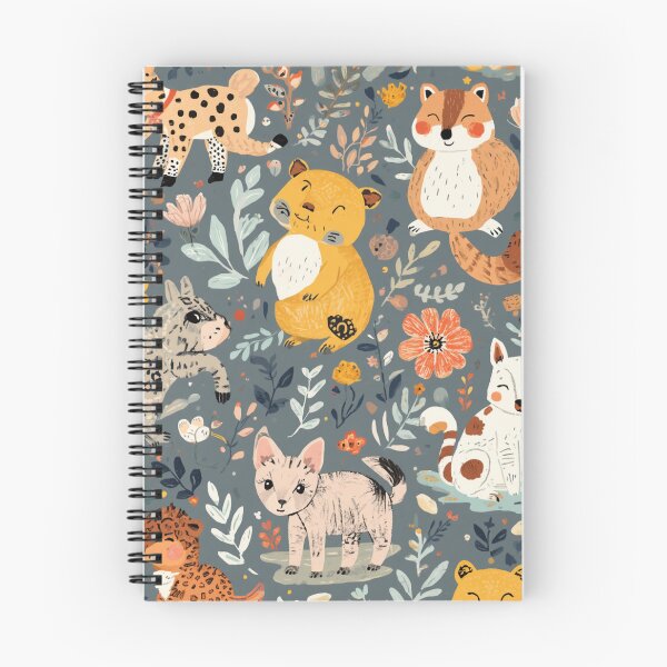 Item preview, Cute Woodland Animals Whimsical Forest Floral Pattern designed and sold by My Gluten Free Life UK.