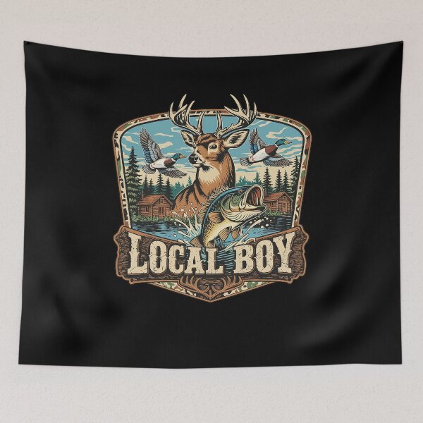 Item preview, Local Boy Deer Hunting Lover designed and sold by Hedoraxe.