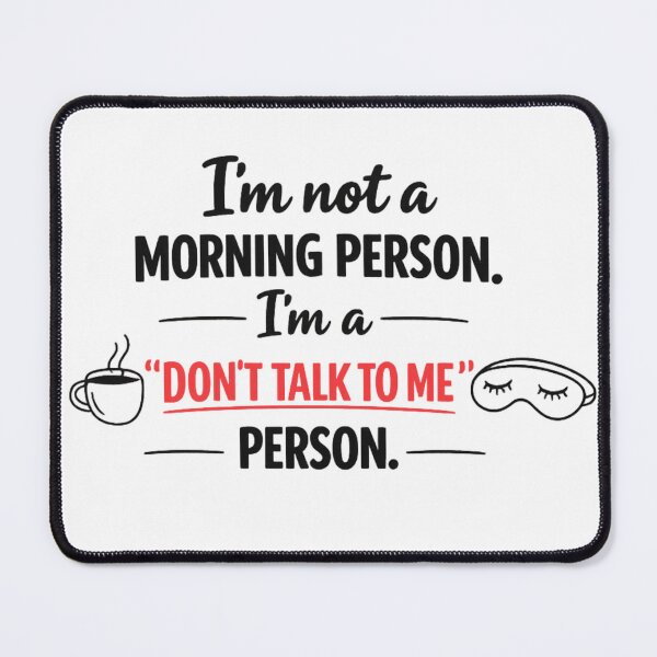 Item preview, Introvert Morning Humor Quote designed and sold by MarselArt.