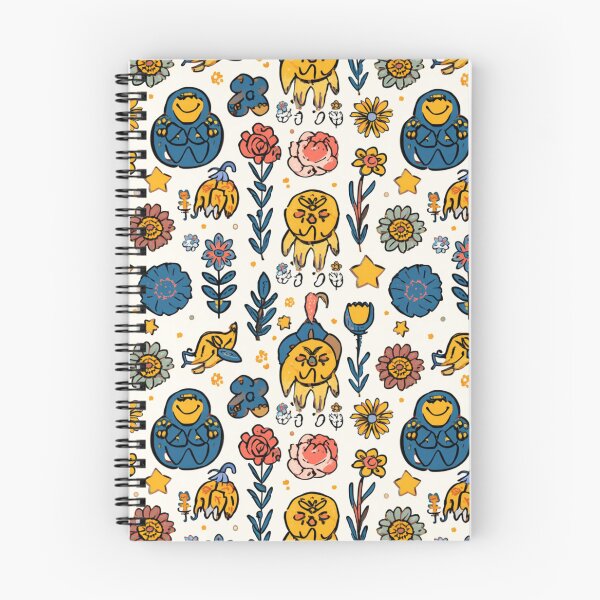 Item preview, Whimsical Folk Art Flowers Cute Character Seamless Pattern designed and sold by My Gluten Free Life UK.