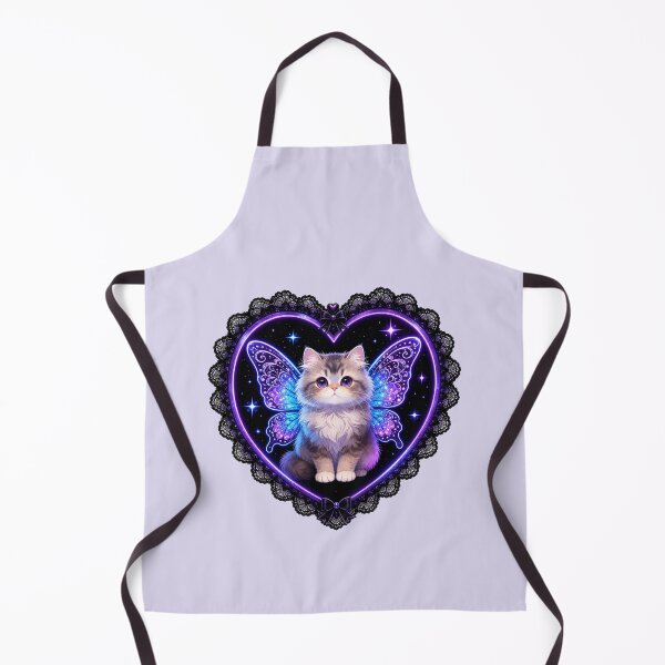 Item preview, Gothic Winged Cat in Lace Heart designed and sold by SweetLilith.