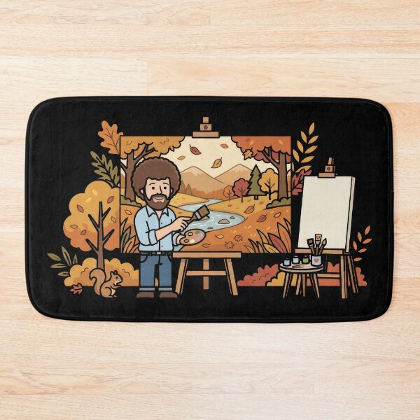 Item preview, Bob Ross Painting an Autumn River Landscape designed and sold by Karamram Studio.