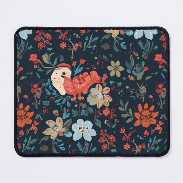 Item preview, Dark Floral Bird Pattern Moody Botanical Folk Art designed and sold by My Gluten Free Life UK.