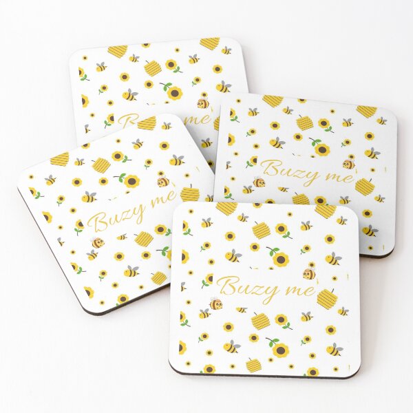 Item preview, Busy Me Bee – Cute Sunflower & Honey Bee Design designed and sold by All-in-astore.