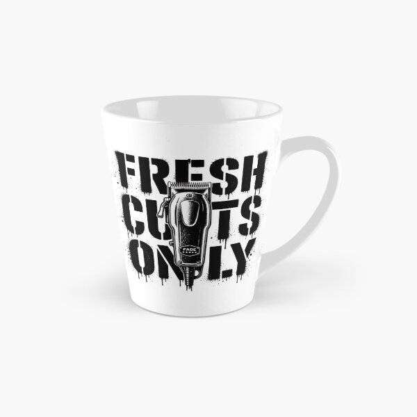 Item preview, Fresh Cuts Only Barber Clipper Typography designed and sold by Barber MD Culture.