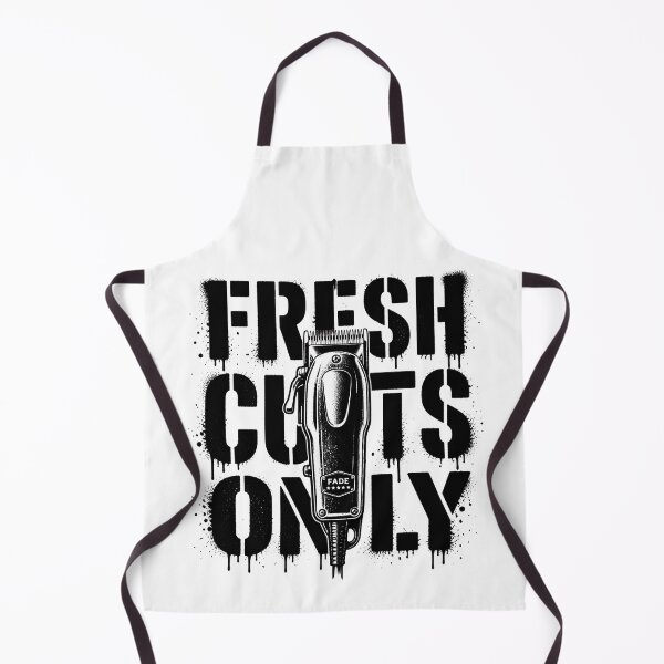 Item preview, Fresh Cuts Only Barber Clipper Typography designed and sold by Barber MD Culture.