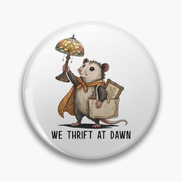 Item preview, We Thrift At Dawn Vintage Opossum Thrifting designed and sold by Hedoraxe.