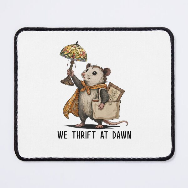 Item preview, We Thrift At Dawn Vintage Opossum Thrifting designed and sold by Hedoraxe.