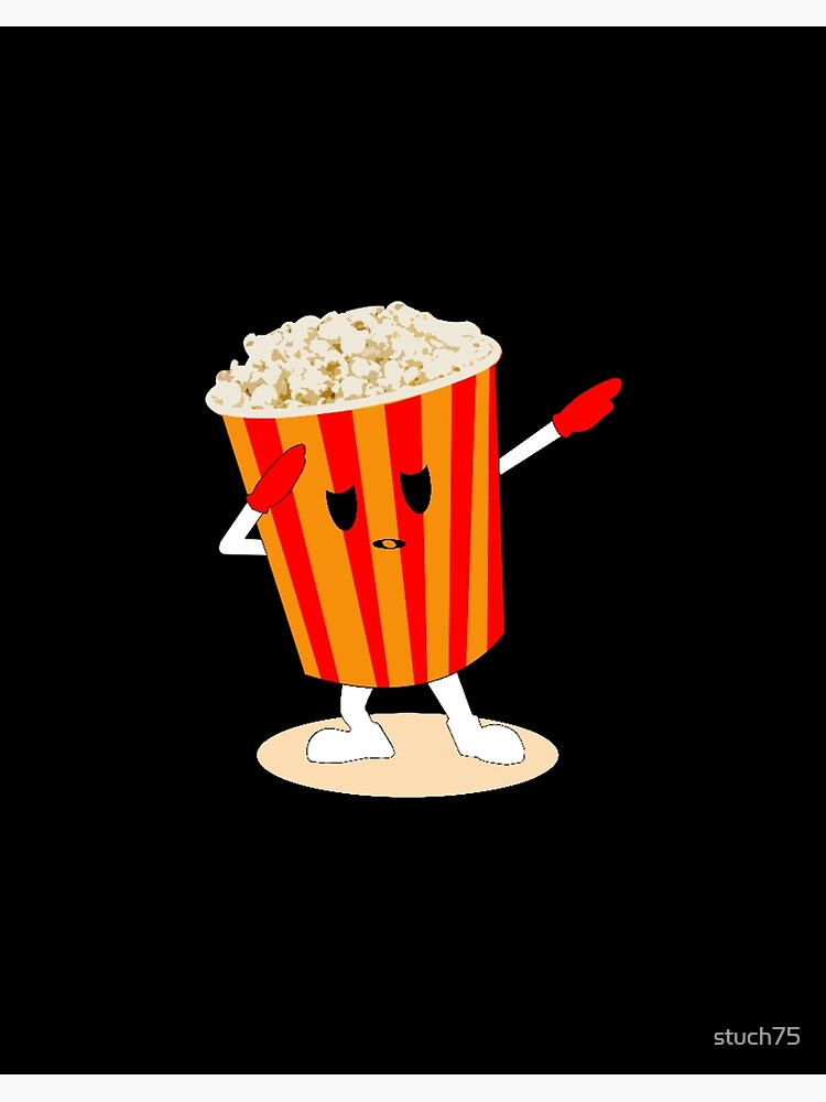 Dabbing Popcorn Bucket - Movie Theatre Snack Theme Art Board Print for  Sale by stuch75