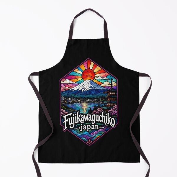 Item preview, Fujikawaguchiko Mount Fuji Japan Travel Stained Glass designed and sold by TomFrontierArt.