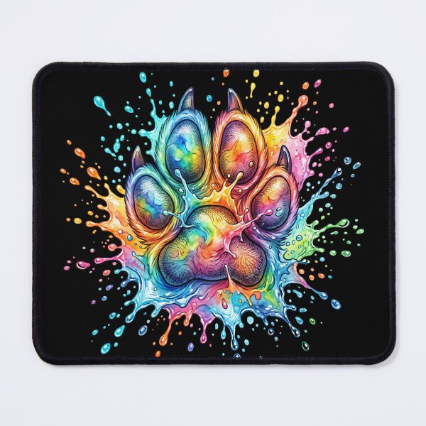 Item preview, Colorful dog paw watercolor paw designed and sold by Loona97.