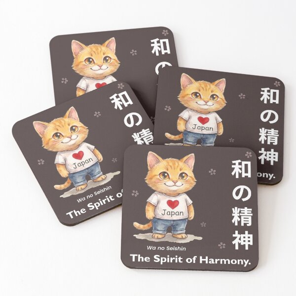 Item preview, Love Japan - The Spirit of Harmony 和の精神 (White Text) designed and sold by Yoshi - Design - Osaka.
