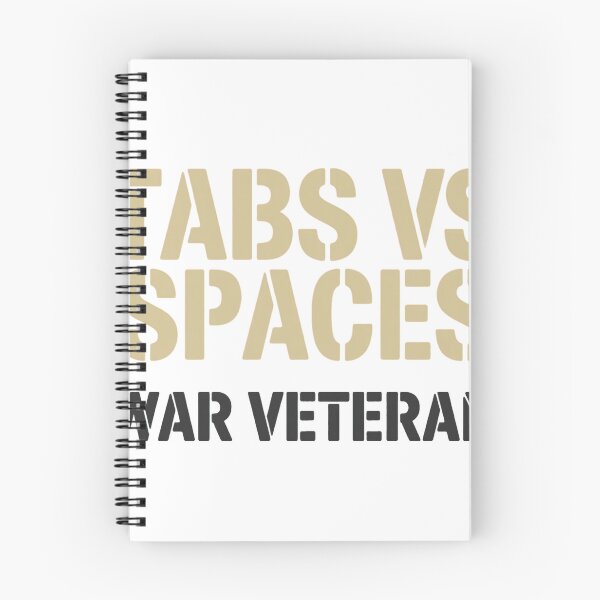 Item preview, Tabs Vs Spaces War Veteran Developer Shirt designed and sold by ys96.