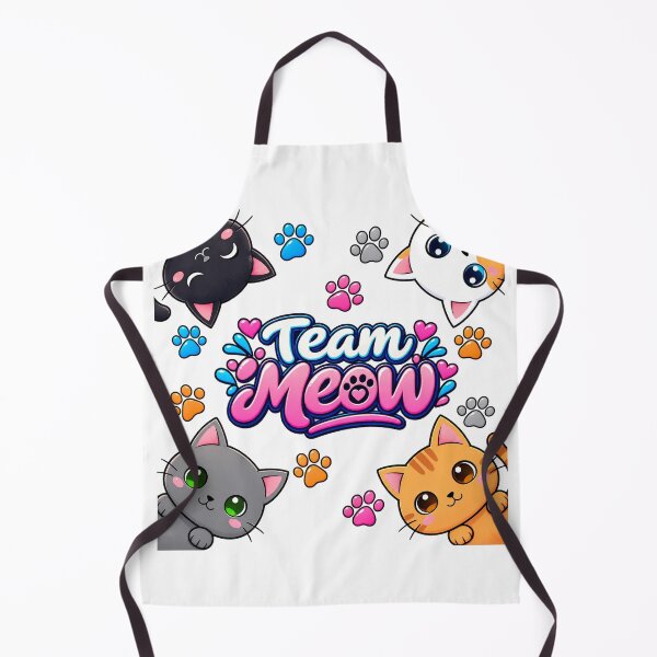 Item preview, Team Meow Cute Kawaii Cat Squad – Colorful Paw Print Design designed and sold by IMuDesigner.