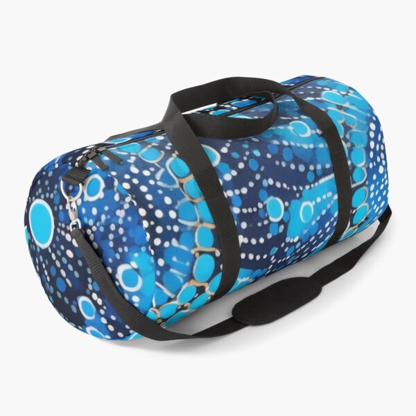Item preview, Aboriginal Inspired Dot Art - Ocean Blue Water Flowers designed and sold by GrinGalore.