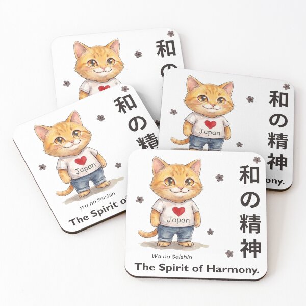 Item preview, Love Japan - The Spirit of Harmony 和の精神 (Black Text) designed and sold by Yoshi - Design - Osaka.