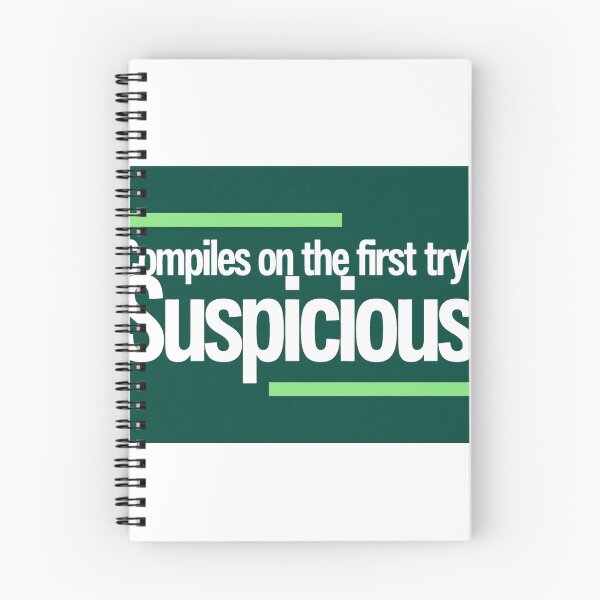Item preview, Compiles On The First Try Suspicious Programmer Shirt designed and sold by ys96.