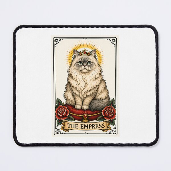Item preview, The Empress Tarot Cat Fluffy Birman designed and sold by Old's Cool Cat Studio.