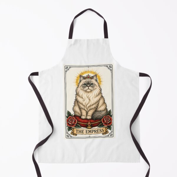Item preview, The Empress Tarot Cat Fluffy Birman designed and sold by Old's Cool Cat Studio.