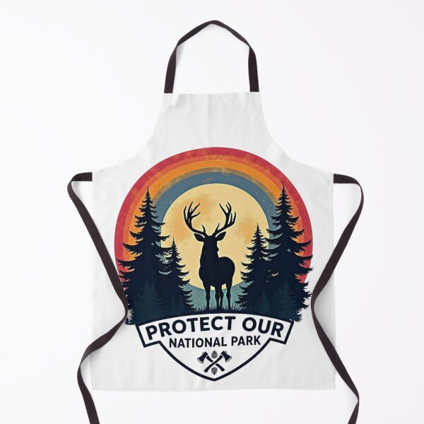 Item preview, Protect Our National Park Vintage Deer Silhouette Retro Sunset designed and sold by GabeMountainArt.