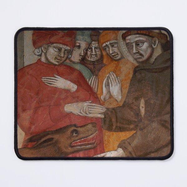 Item preview, Saint Francis of Assisi tames man-eating wolf designed and sold by TerryKerrImages.