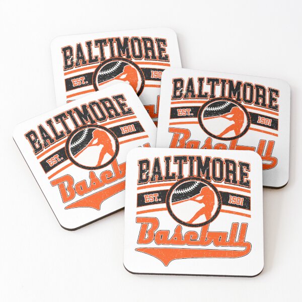 Aperçu de l'œuvre Baseball de Baltimore Vintage Rétro créée et vendue par Christine79163.
