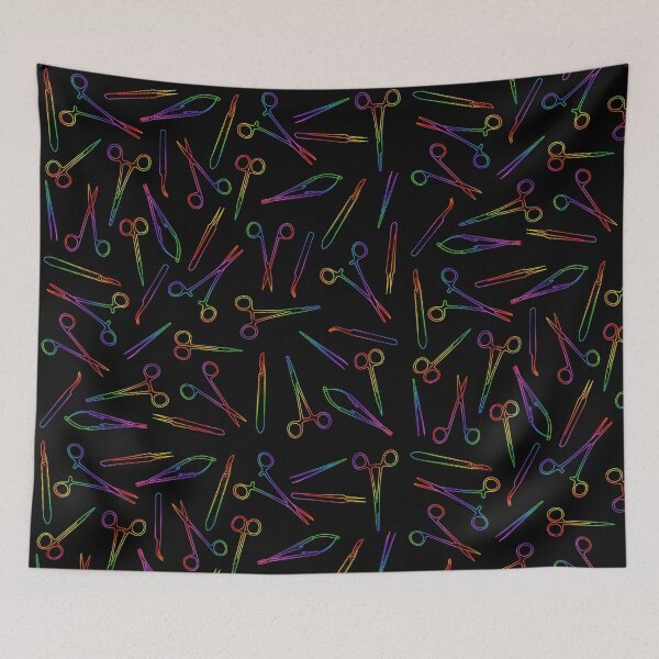 Item preview, Rainbow Gradient Surgical Tools Pattern designed and sold by emmacatwheels.