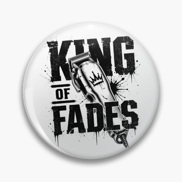 Item preview, King Of Fades Barber Clipper Crown Typography designed and sold by Barber MD Culture.