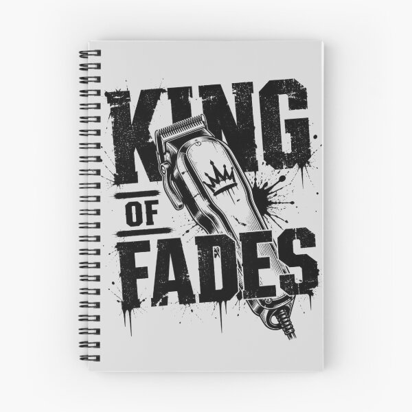 Item preview, King Of Fades Barber Clipper Crown Typography designed and sold by Barber MD Culture.