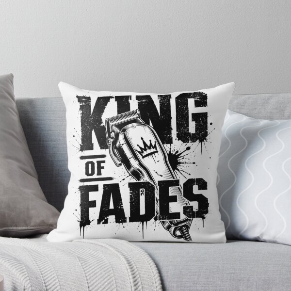 Item preview, King Of Fades Barber Clipper Crown Typography designed and sold by Barber MD Culture.