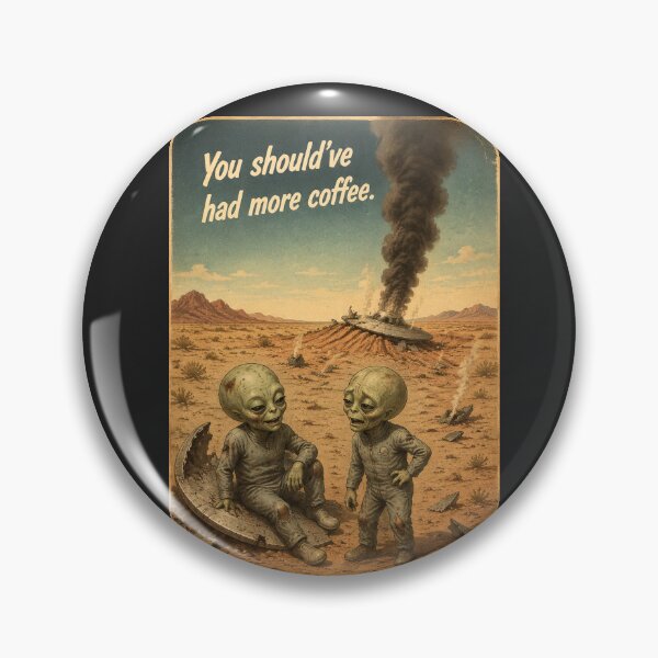 Item preview, UFO Roswell 40-50s You should've had mor coffee designed and sold by CG17s.