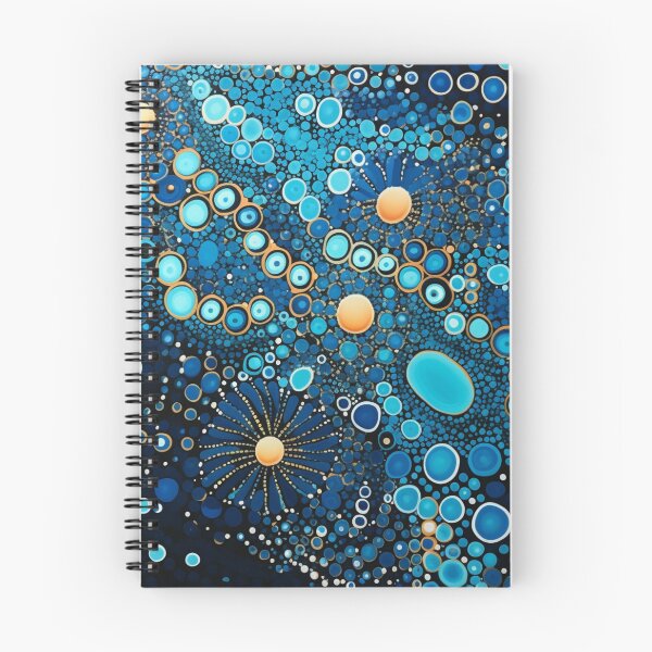 Item preview, Aboriginal Inspired Dot Art - Deep Ocean Underwater Flowers designed and sold by GrinGalore.
