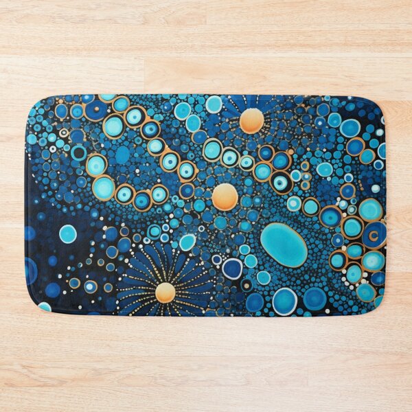Item preview, Aboriginal Inspired Dot Art - Deep Ocean Underwater Flowers designed and sold by GrinGalore.