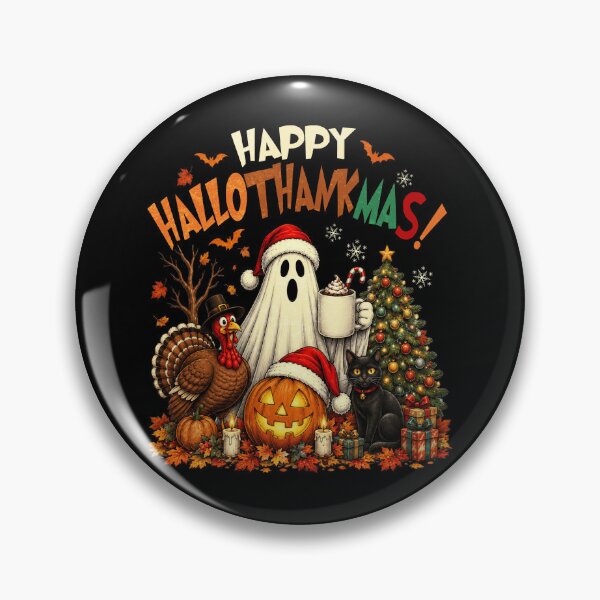Item preview, Vintage Hallothanksmas Happy Spooky Pumpkin Chritsmas Tree designed and sold by watanabeee.