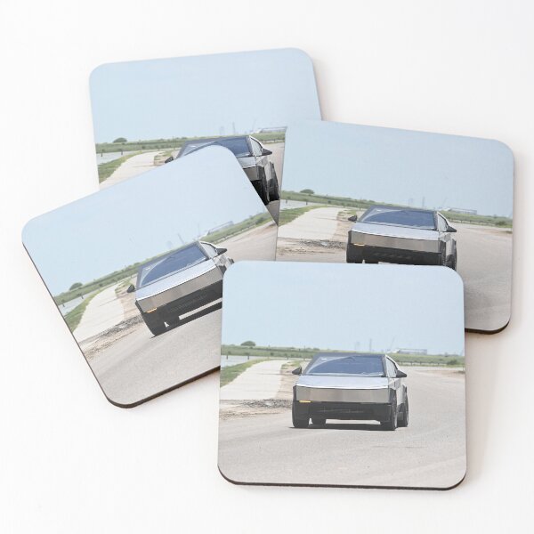 Item preview, Tesla Cyber Trucks outside SpaceX Starbase production facility designed and sold by STFPhotoAgency.