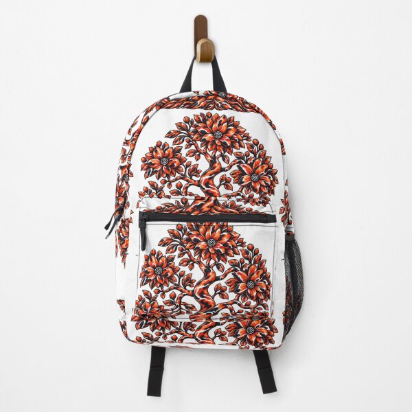 Item preview, Orange Koi Floral Tree of Life – Japanese Inspired Botanical Art designed and sold by Awarrie.