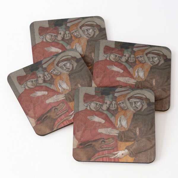 Item preview, Saint Francis tames ferocious Wolf of Gubbio designed and sold by TerryKerrImages.