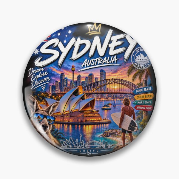 Item preview, Sydney Australia – Opera House & Harbour Travel Adventure Design designed and sold by URBIVO.