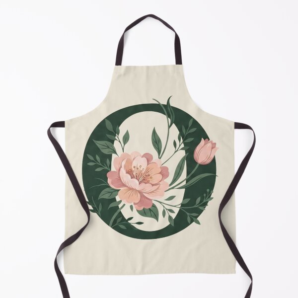 Item preview, Blush pink Floral Letter O Monogram Botanical designed and sold by ITCHAWAWAA.