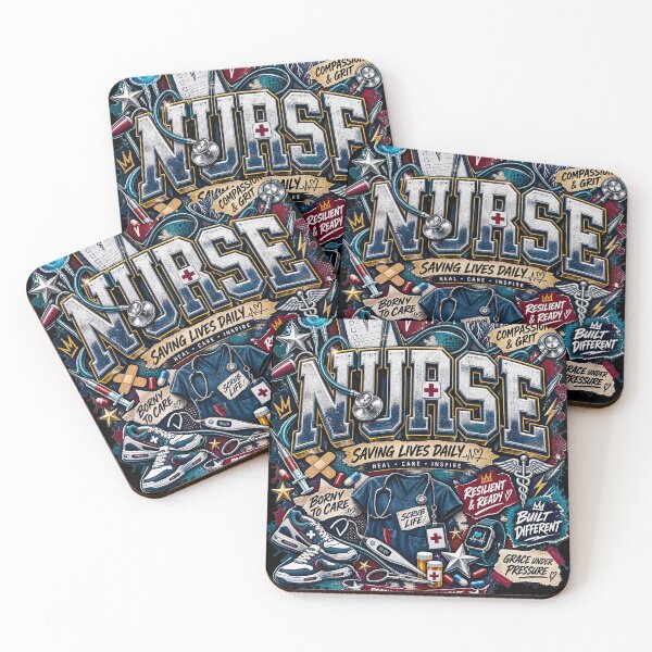 Item preview, Nurse Saving Lives Daily Graffiti Typography designed and sold by CurrentPhase.