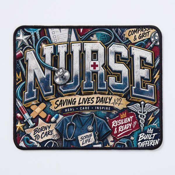 Item preview, Nurse Saving Lives Daily Graffiti Typography designed and sold by CurrentPhase.